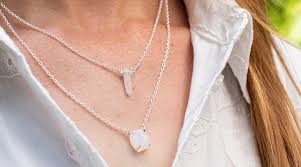 Moonstone Crystal Radiance Sterling Silver Necklace