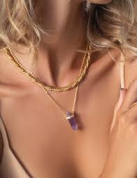 Aurora Amethyst Pendant Necklace