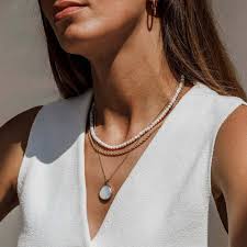 Coastal Pearl & Locket Layering Set