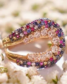 Celestia Multi-Stone Sparkling Ring