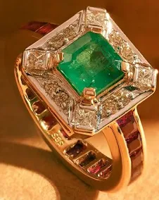 Regalia Emerald Diamond Ring