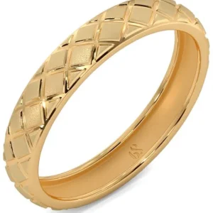 Aurum Textured Gold Band